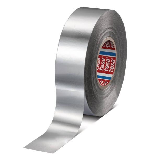 Tesa 50575 Aluminiumklebeband 120µm dick Isolierung 120mm x 50m mit weißem Liner - bis 160°C